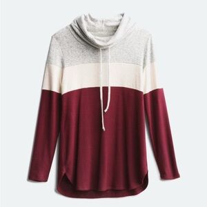 Colorblock Hoodie with Drawstring